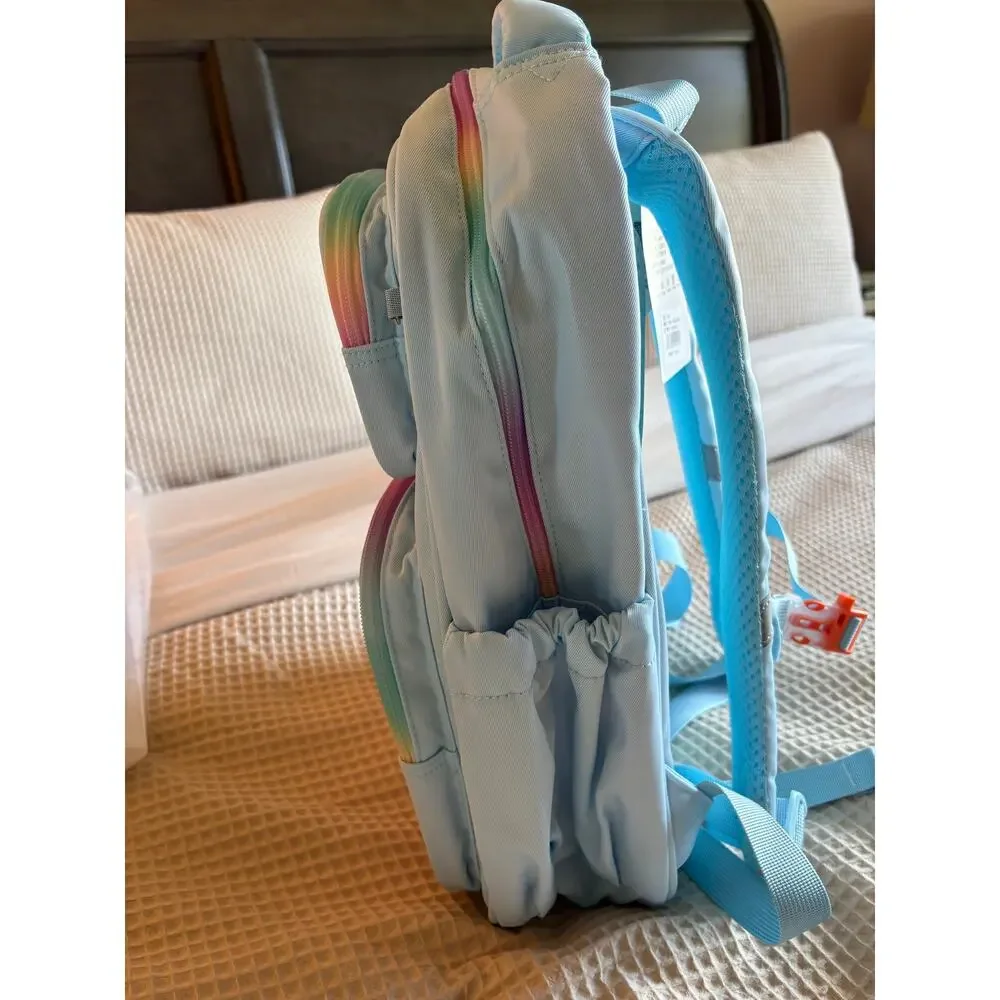 Mom’s Helper Kids Kawaii Bunny School Backpack Blue Fantasy NWT